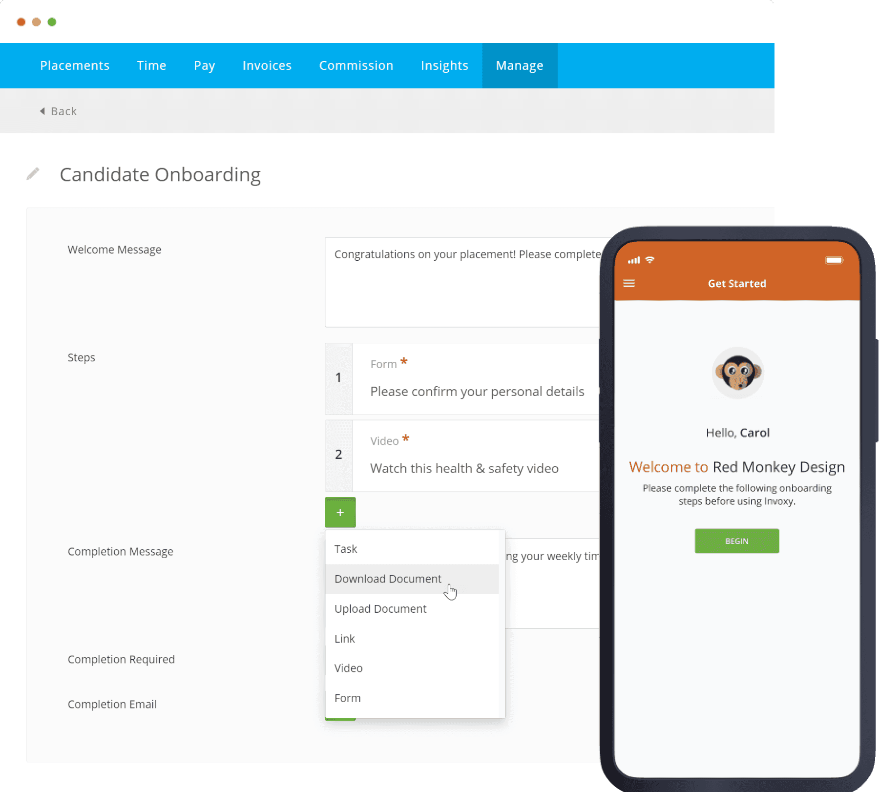 Onboarding | Invoxy Feature